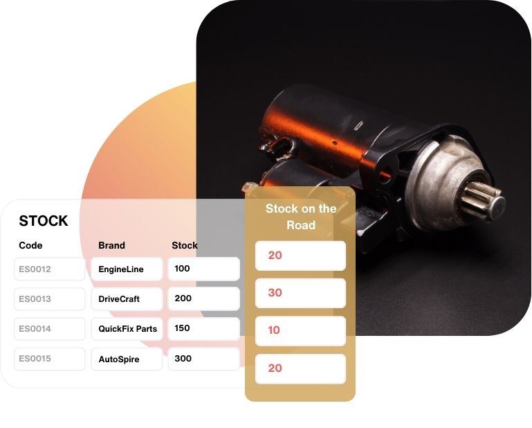 ميزة <b>المخزون على الطريق</b> 1